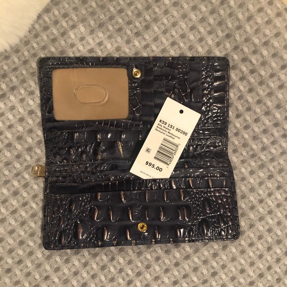 Brahmin medium Lena Andesite Lucca Tote/wallet - Picture 6 of 8